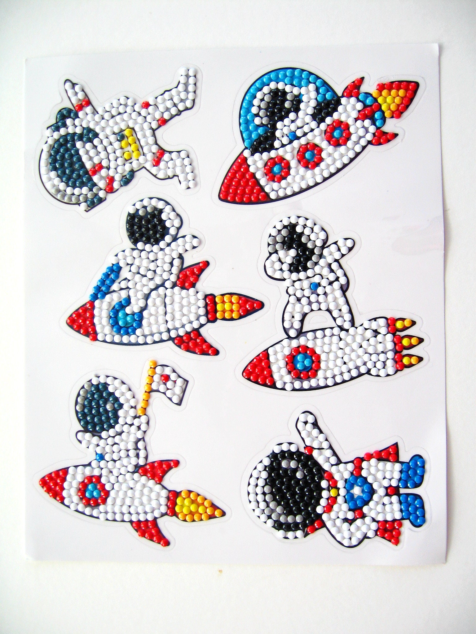 Diamond Stickers, Outer Space, 15x16,5 cm, 1 Sheet
