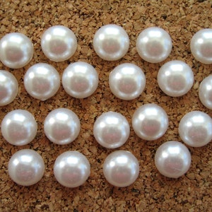 White Glass Pear Color Thumbtack, White Wedding Color Push Pin, Glass Pearl Decroation