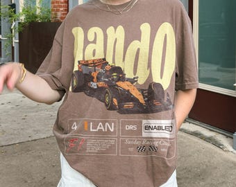 Lando Norris McLaren Shirt, Retro McLaren Formula 1 Graphic Tee, Vintage McLaren Racing Fan Shirt, Norris Fan Shirt