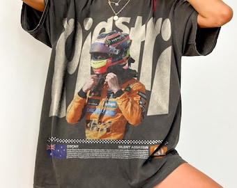 Oscar Piastri F1 Shirt, Retro McLaren Formula 1 Graphic Tee, Vintage Piastri McLaren Shirt, Piastri F1 Fan Gift