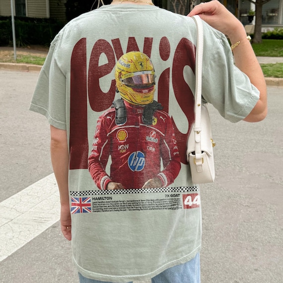 Lewis Hamilton Ferrari Racing Shirt, Retro Formula 1 Graphic Tee, Vintage Motorsport F1 Fan Top