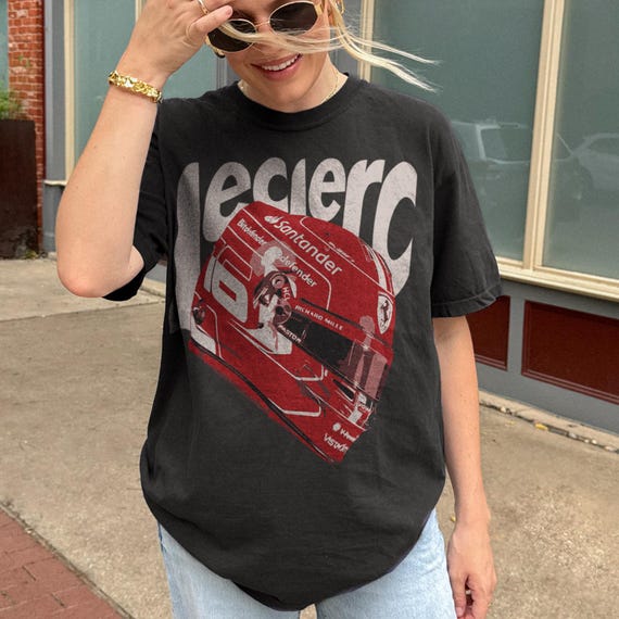 Charles Leclerc Formula 1 Shirt, Retro Ferrari F1 Graphic Tee, Vintage Leclerc Fan Tee, Leclerc Formula 1 Ferrari Gift