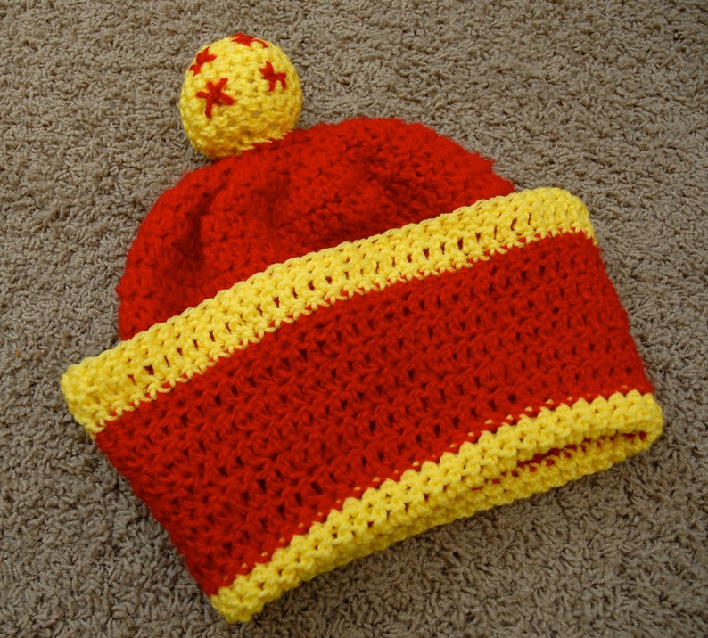 Son Gohan Inspired DBZ Adult Crochet Hat image 1