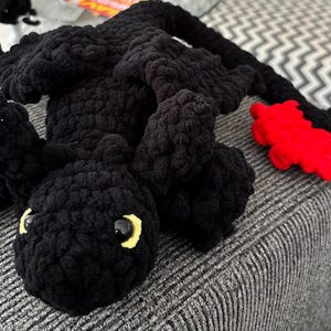 Crochet Toothless Plush | Handmade Night Fury Amigurumi | How to Train Your Dragon Gift