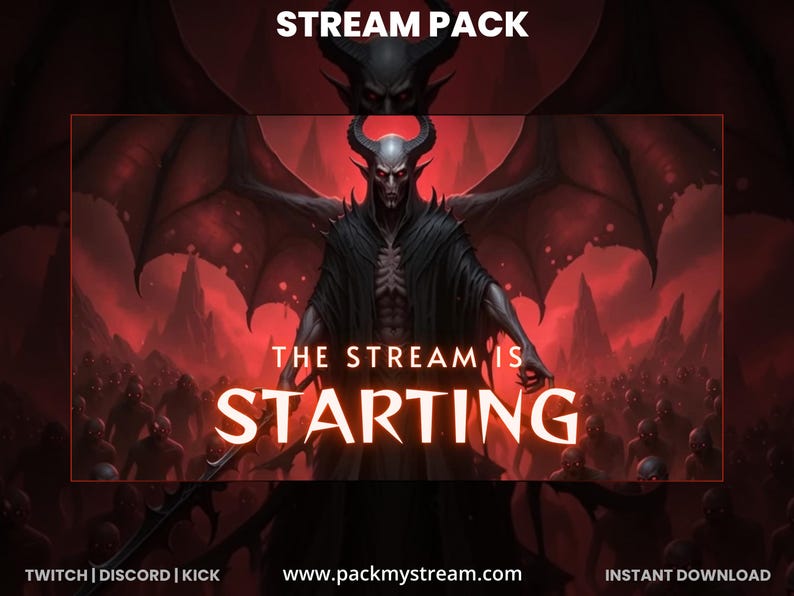Devil Rings Overlay Devil Overlord Stream Pack - Animated Dark Fantasy Overlay - Etsy