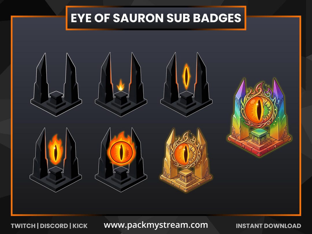 Eye of Sauron Evolution Sub Badges - Etsy
