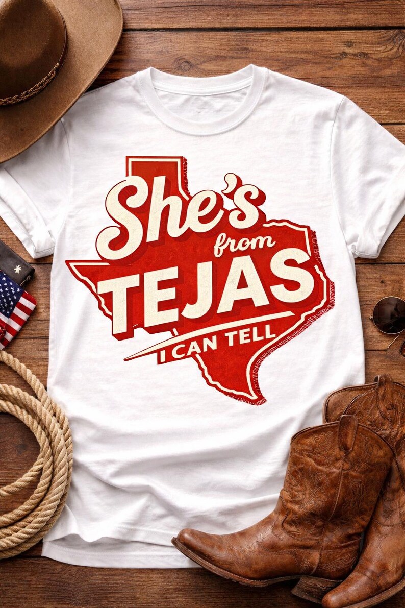 She’s From Tejas PNG | Country Graphic (digital Download) - Etsy