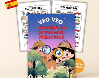 Veo Veo imprimible | Juego I Spy Infantil Imprimible | Preescolar