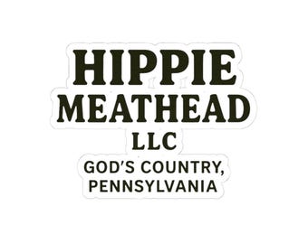 Pegatina de Hippie Meathead LLC