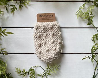 Ivory Slim Can Sleeve Cozy
