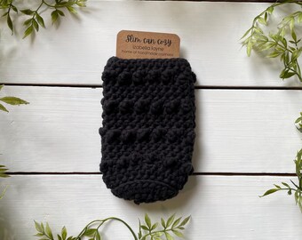 Black Slim Can Sleeve Cozy