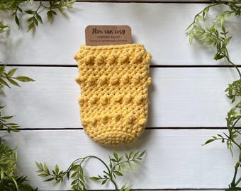 Yellow Slim Can Sleeve Cozy
