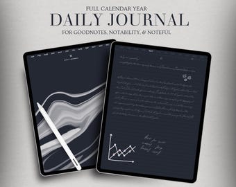 デイリーデジタルジャーナル：1年間（365日）iPad Goodnotes Notabilityジャーナル（PDFダウンロード）
