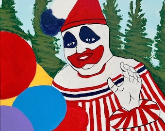 Disturbing Clown Portrait – Vintage Horror Art