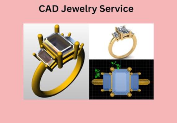 CAD Custom Jewelry Design & 3D Modeling Service | Handmade Design Wedding Band | Replica Ring Handcrafted | Custom Jewelry Design For You