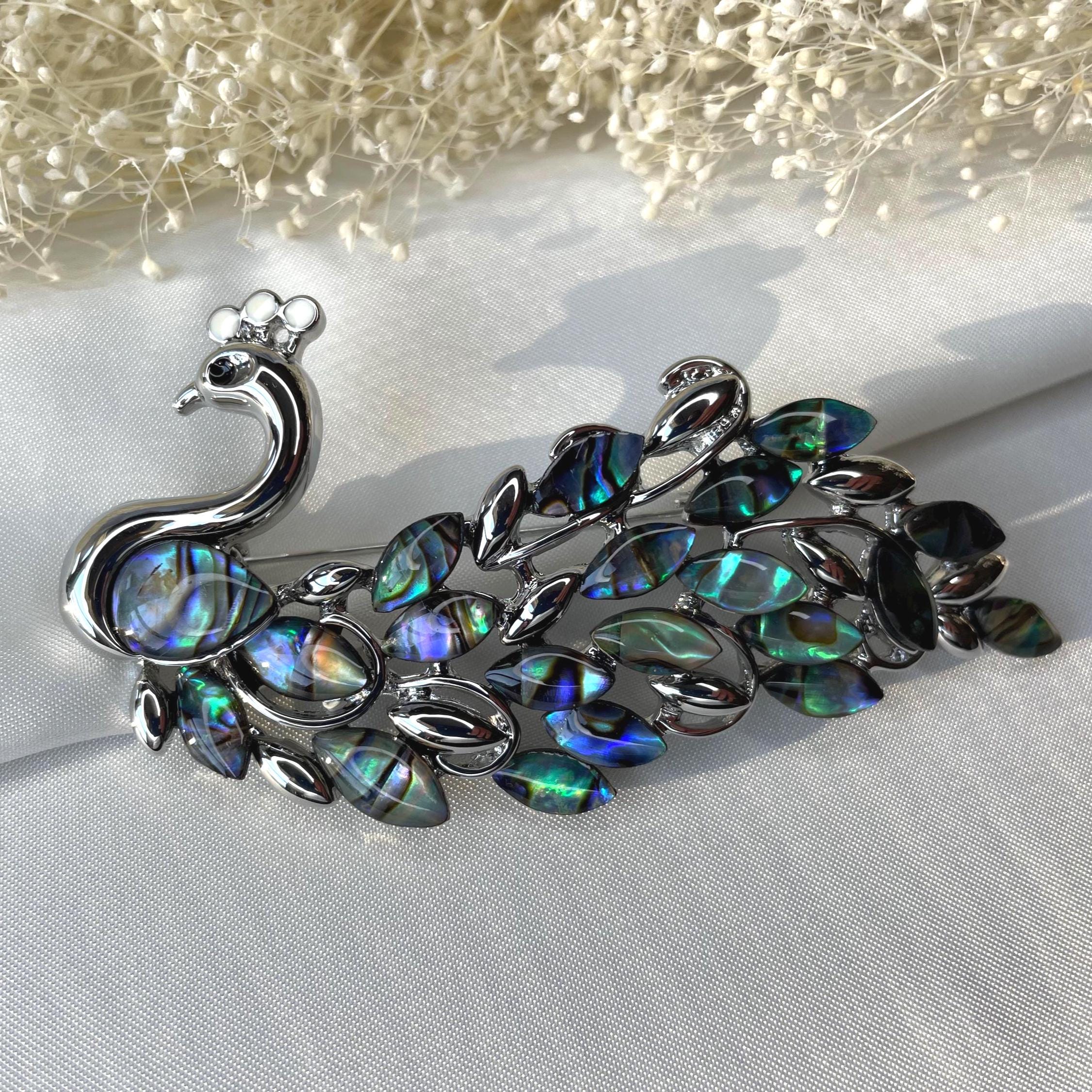 Peacock Brooch - Etsy