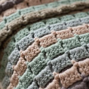 Patroon supergrof gestreept dekentje, eenvoudig gehaakt dekentje, leren haken, super volumineus garen, haken voor beginners, eenvoudige pdf-download