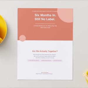 No Label Relationship Workbook PDF | Undefined Relationship Guide | Commitment Clarity | Are We Together | Printable Digital Download