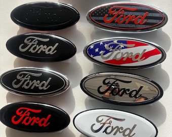 9 INCH / 7 INCH FORD Oval Emblem -Grille Rear Tailgate Name Badge Plate - F150 F250 F350 Edge Explorer Expedition Excursion Escape Ranger