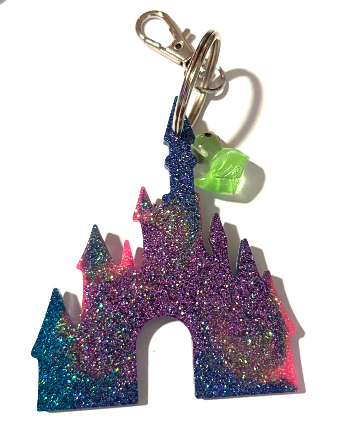 Castle Keychain Two and Three Color - Etsy