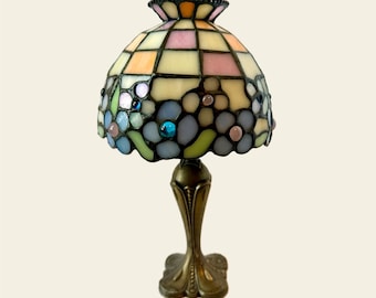 Partylite Stained Glass Tealight Candle Lamp
