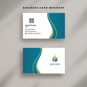 Professional Business card Template | Background business card | Digital download | Digital business card template | Editable Canva Template
