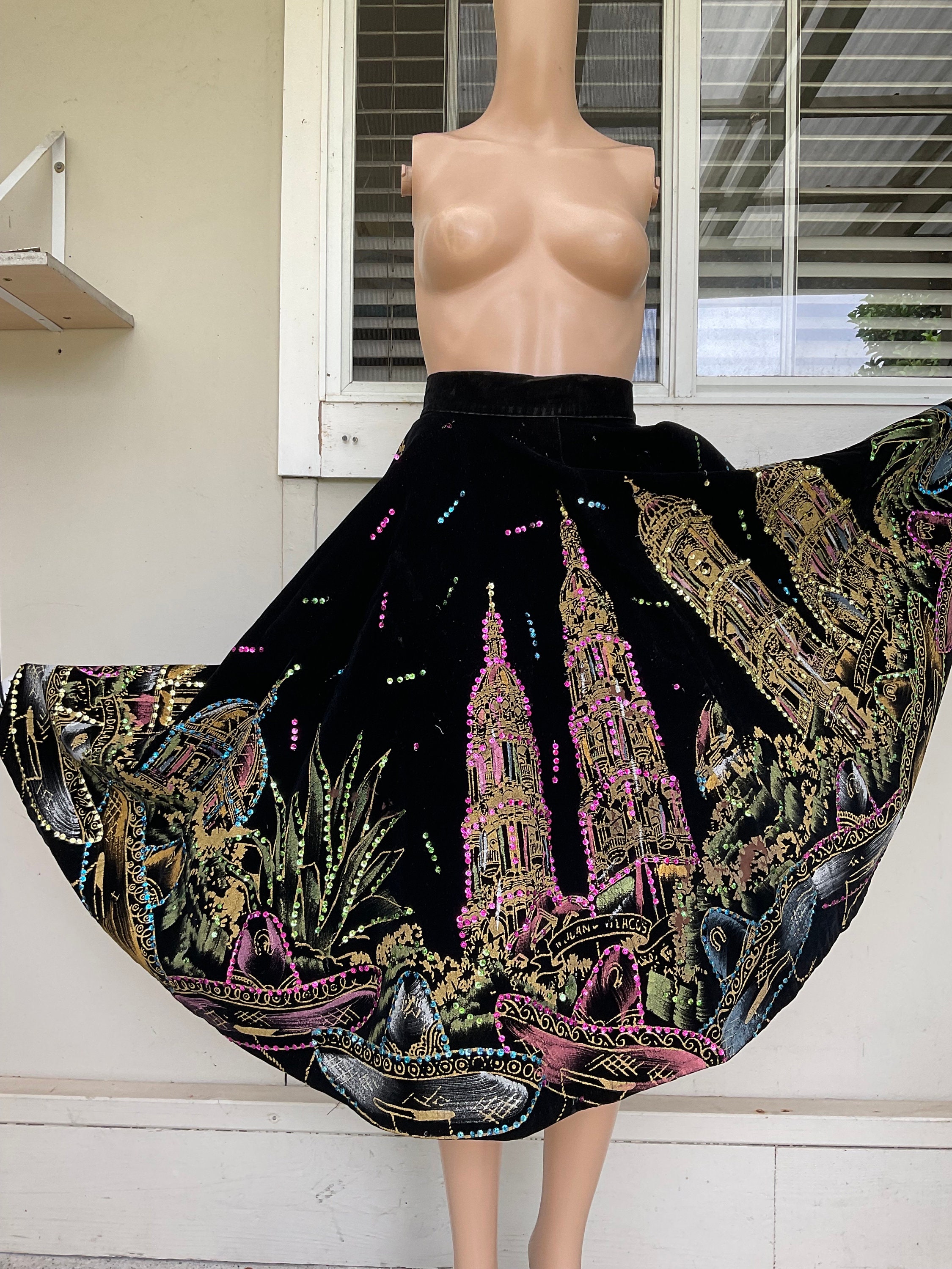 Glitter skirt 50s online
