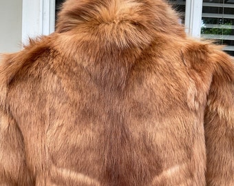 Vtg 70s/80s Natural Genuine Weasel Fur Jacket Coat S - Etsy