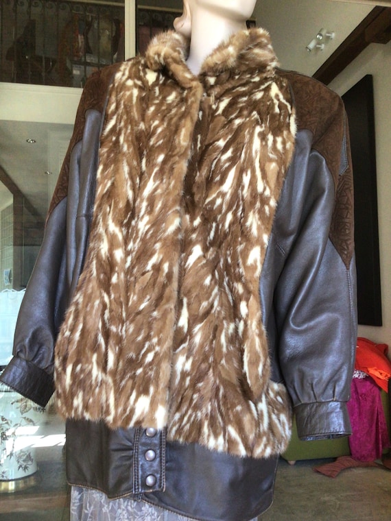 ジャケット・アウター 80s 90s vintage fur shell bomber jacket Vintage 70s 80s Bomber Jacket Faux Fur Collar Mens Large