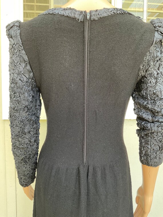 Vtg 80s Black Knit USA Adolpho At Saks Fifth Aven… - image 9