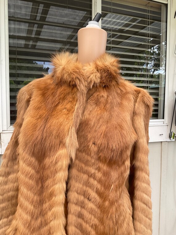 Vtg 70s/80s Natural Genuine Weasel Fur Jacket Coat S - Etsy