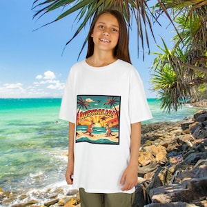 Bad Lad Australia Aussie Pride Kids Shirt , Kids Kangaroo Tee Fun,,  Summer, beach Childrens Clothing, Unique Gift Idea, Birthday Present
