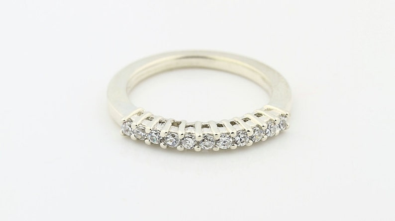 14k White Gold Natural Diamond Wedding Band Ring Special OfferPromotion image 2