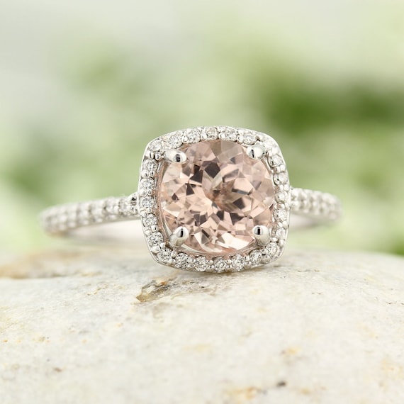 7mm morganite ring discount