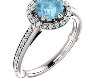 <> Aquamarine Rings