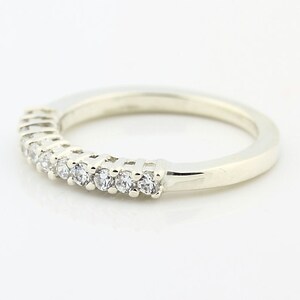 14k White Gold Natural Diamond Wedding Band Ring Special OfferPromotion image 3