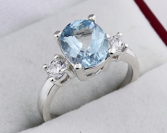 Aaa aquamarine ring deals