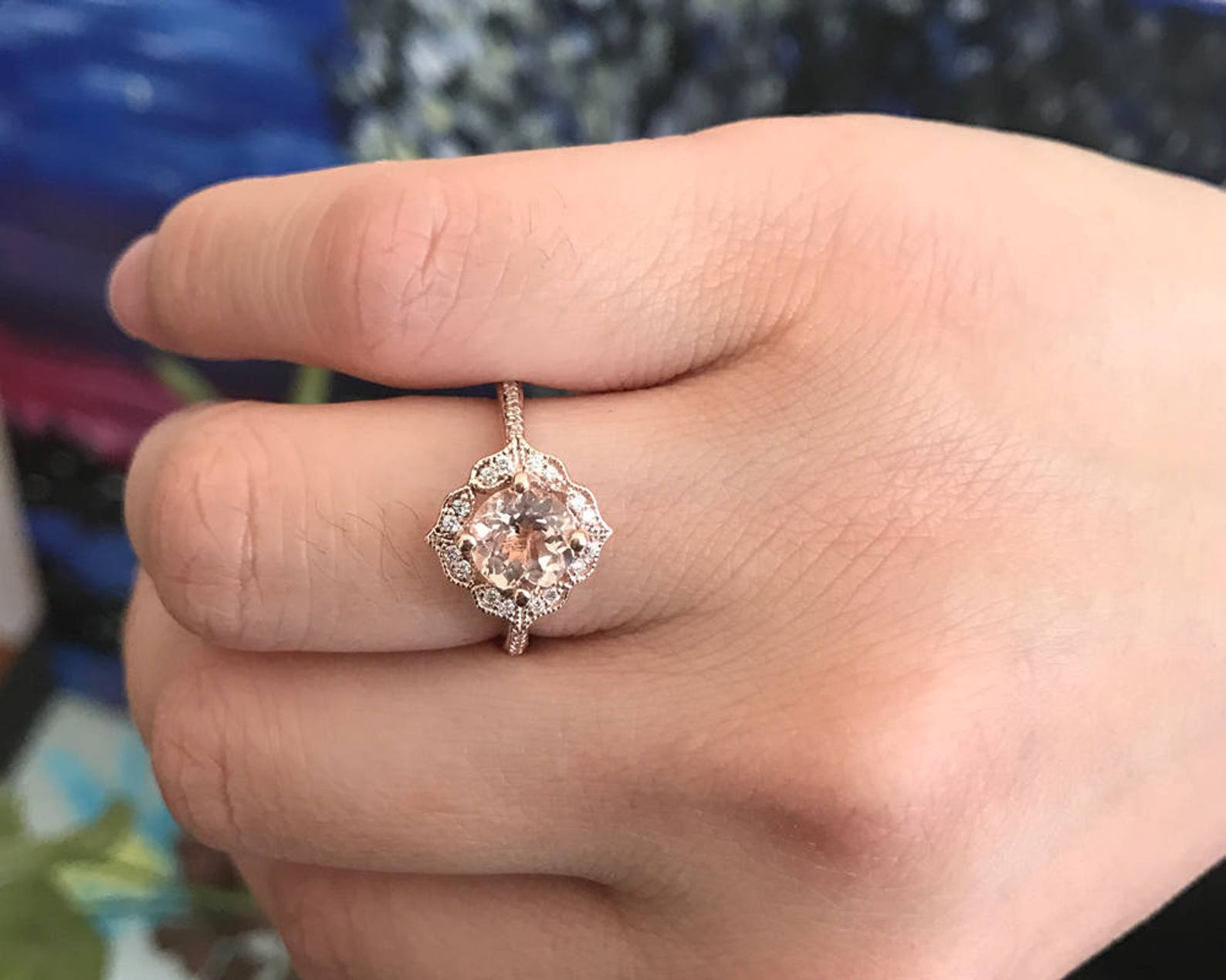 AAA Engagement Ring Set Diamond Wedding Ring Set Etsy