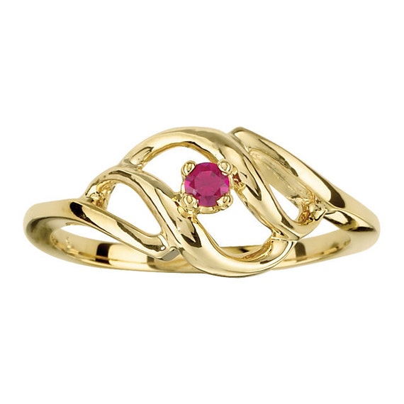 Bague Mère Barre En Or 10K/14K Ou Argent Sterling Avec 6 Pierres De Naissance Simulées - Neuf Avec Étiquettes