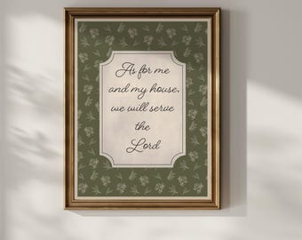 Faith Christian Printable wall art, Digital print for Vintage Home Decor