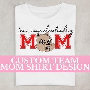 Conception de chemise de maman personnalisée • Mascotte personnalisée PNG pour encourager, danser ou porter l&#39;esprit pompon