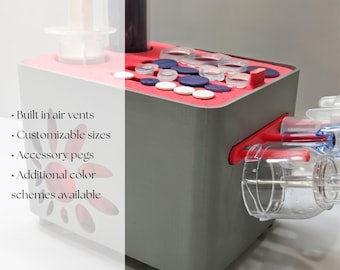 Poppie Syringe Drying Rack – Customizable Medical Supply Organizer for Sterilization