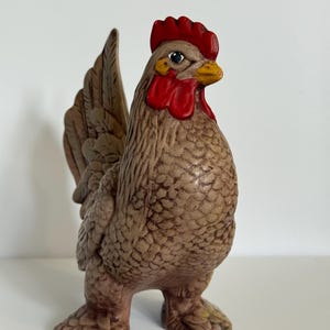 Antique Vintage Ceramic Rooster Figurine – Farmhouse Kitchen Decor