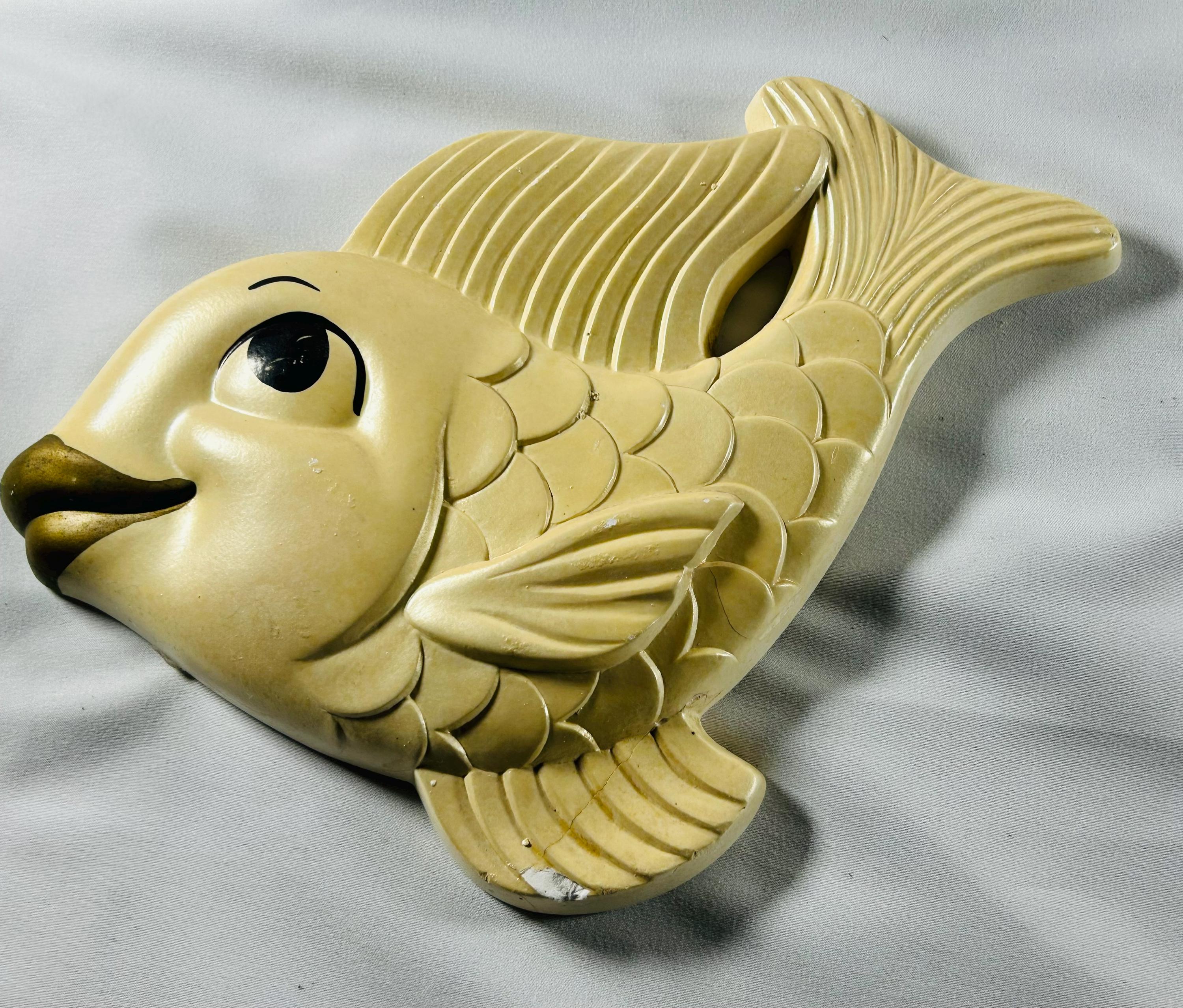 Vintage Ceramic Fish With Bubbles - Etsy