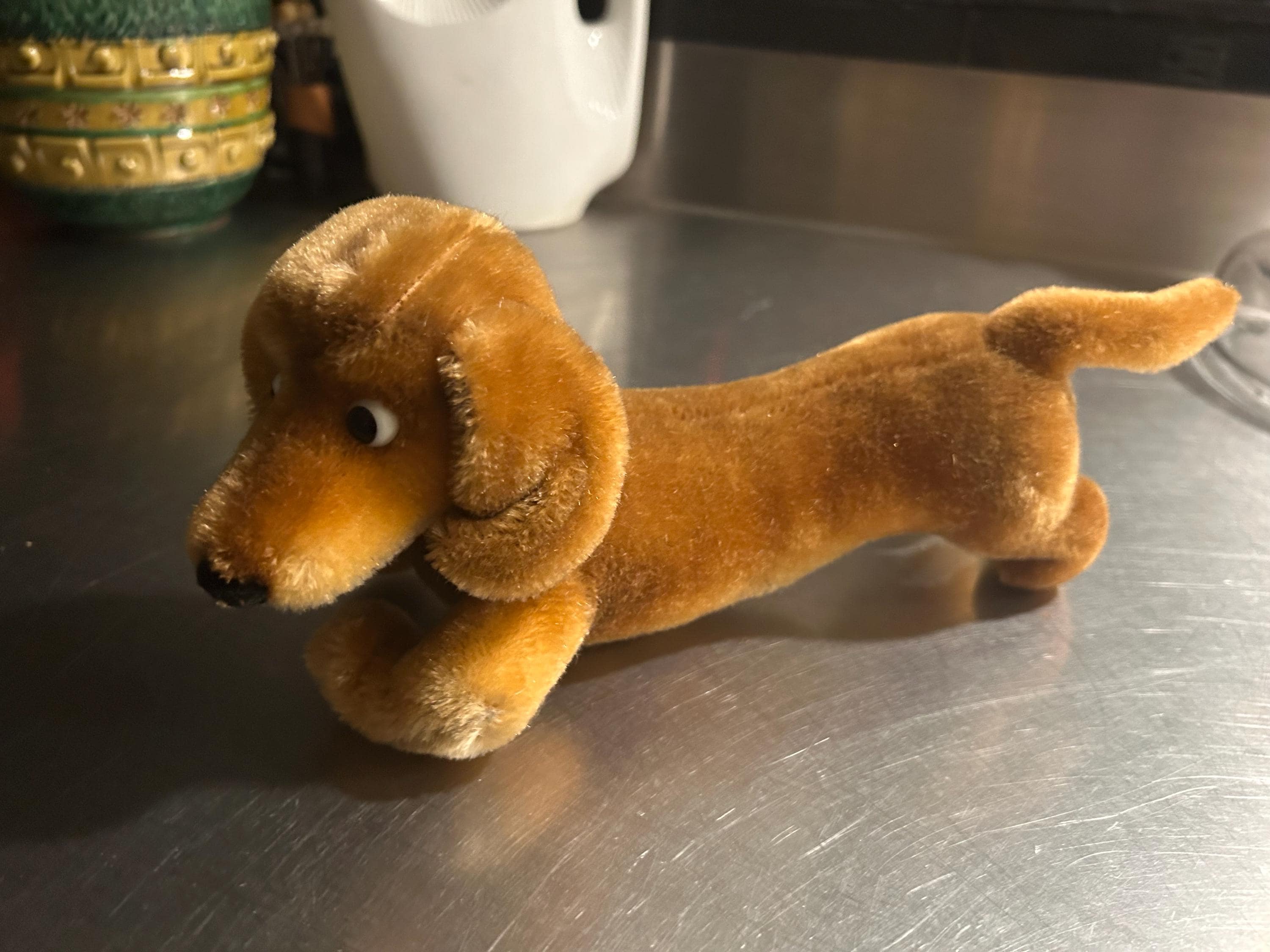 シュタイフ ミニダックスフンド犬Steiff Hexie アンティークシュタイフ ダックスフント Steiff 「Hexie」13cm