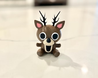 99 Nights In The Forest Deer – 3D Printed Roblox Figurine or Christmas Ornament With Engraving