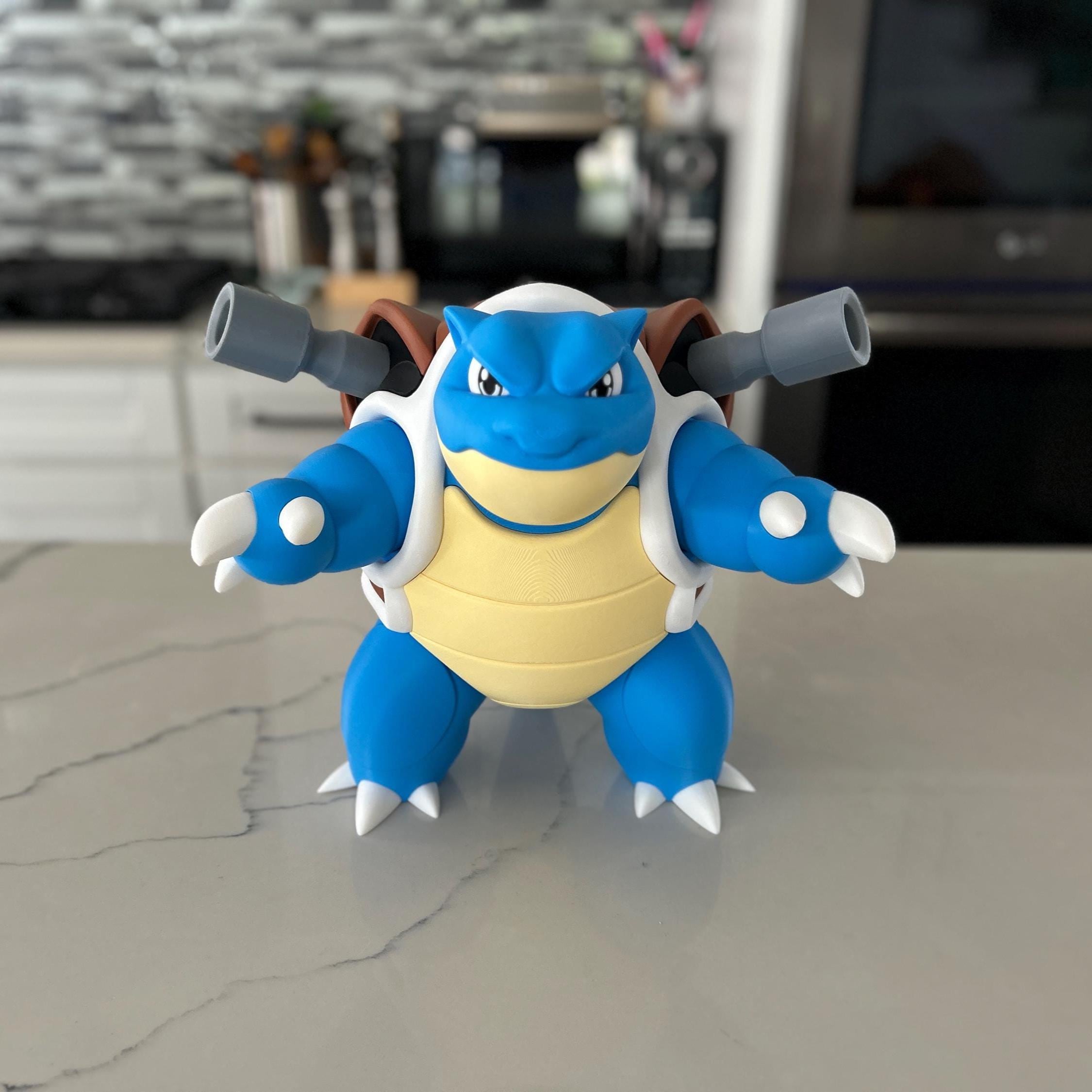 Large 12 Inch Blastoise Figure - 3D Printed Collectible Statue Toy - Etsy