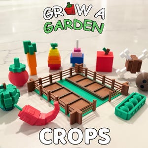 Grow A Garden Fruits & Veggies: 3D Printed Roblox Toys