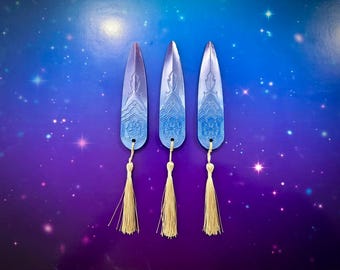 Zoey Shin-Kal Dagger – Purple Glow in the Dark K-Pop Prop with Tassel