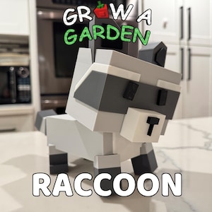 Grow A Garden Raccoon Figurine - Roblox - 3D Printed